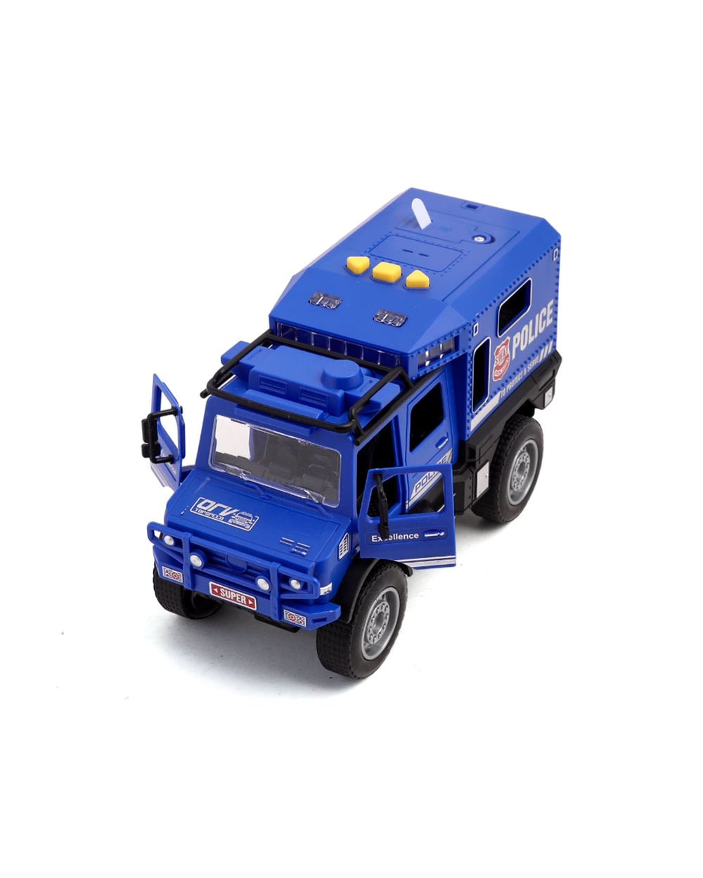 Friction Police Jeep W/Light & Music, Non-Remote Control, Chase Value, Chase Value