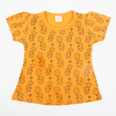 Newborn Girls T-Shirt - Yellow, Newborn Girls T-Shirts, Chase Value, Chase Value