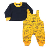 Newborn Boys Full Sleeves Romper - Mustard, Newborn Boys Rompers, Chase Value, Chase Value