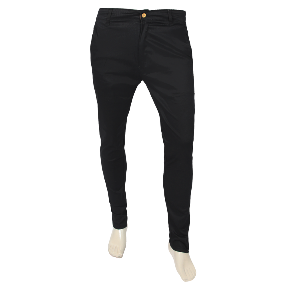 Men's Cotton Casual Chino Pant - Black, Men's Casual Pants & Jeans, Chase Value, Chase Value