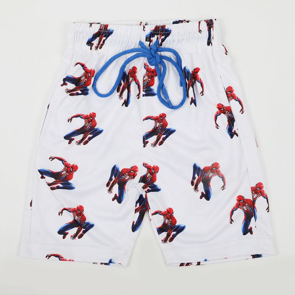 Boys Printed Short - White, Boys Shorts, Chase Value, Chase Value