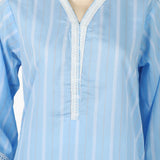 Women's Fancy Kurti - Blue, Women Ready Kurtis, Chase Value, Chase Value