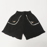 Girls Cotton Shorts - Black, Girls Shorts Skirts, Chase Value, Chase Value