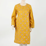 Women's Embroidered Kurti - Yellow, Women Ready Kurtis, Chase Value, Chase Value