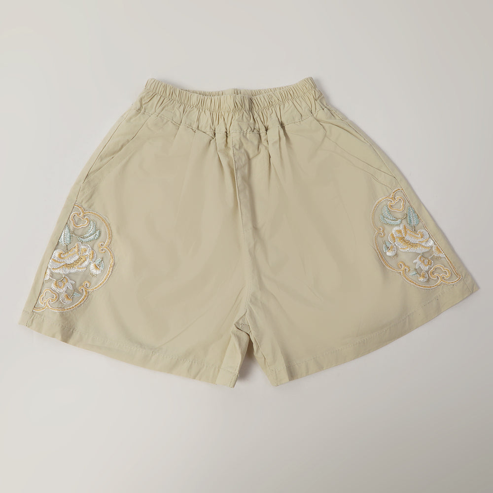 Girls Cotton Shorts - Fawn, Girls Shorts Skirts, Chase Value, Chase Value