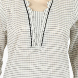 Women's Fancy Kurti - Off White, Women Ready Kurtis, Chase Value, Chase Value