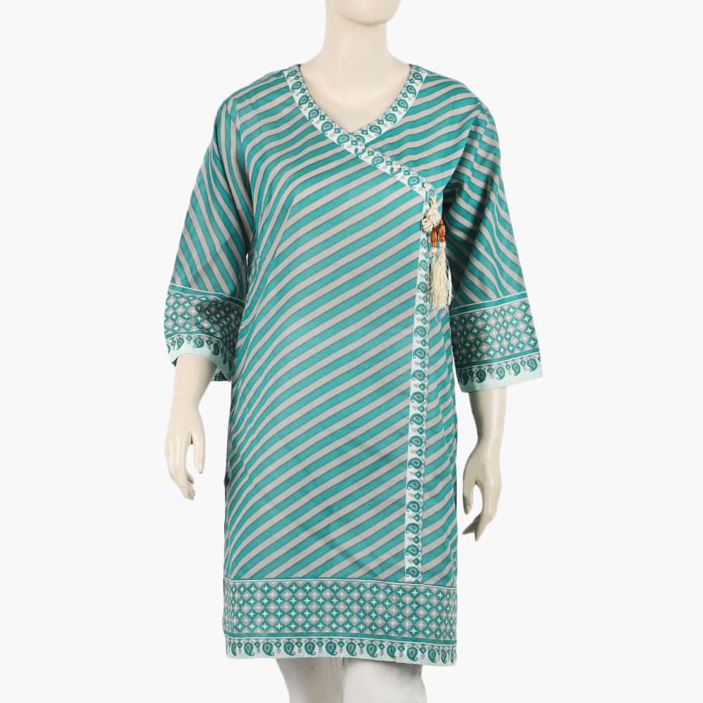 Women's Shirt - Green & Grey, Women T-Shirts & Tops, Chase Value, Chase Value