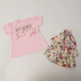 Girls Half Sleeves Skirt Suit - Pink, Girls Suits, Chase Value, Chase Value