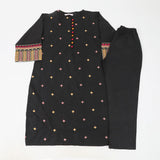 Girls Embroidered Shalwar Suit - Black, Girls Shalwar Kameez, Chase Value, Chase Value