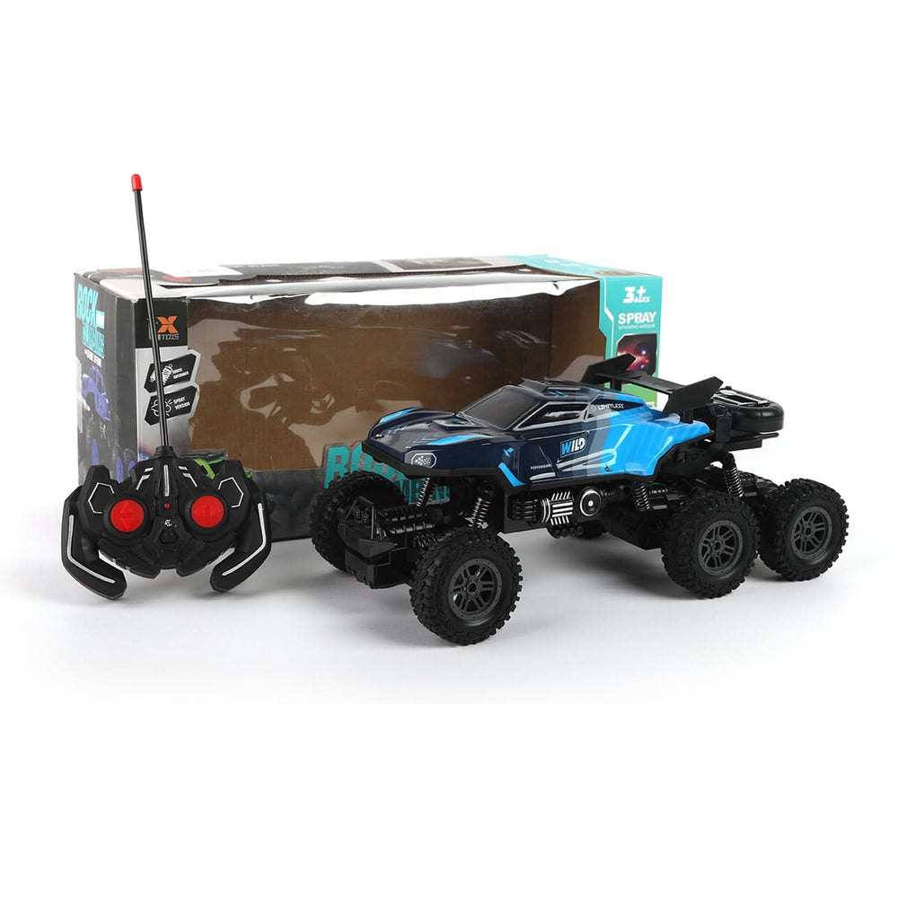 Remote Control Jeep Six Way Light With Spray - Blue, Remote Control, Chase Value, Chase Value
