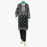 Women's 3Pcs Suit - Black, Women Shalwar Suits, Chase Value, Chase Value