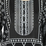 Women's 3Pcs Suit - Black, Women Shalwar Suits, Chase Value, Chase Value