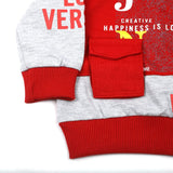 Newborn Boys Full Sleeves 2pcs Suit - Red, Newborn Boys Sets & Suits, Chase Value, Chase Value
