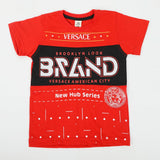 Boys Half Sleeves T-Shirt - Red, Boys T-Shirts, Chase Value, Chase Value