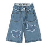 Eminent Girls Wider Leg Denim Capri - Light Blue, Girls Pants & Capri, Eminent, Chase Value