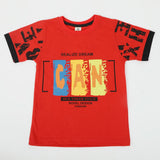 Boys Half Sleeves T-Shirt - Red, Boys T-Shirts, Chase Value, Chase Value