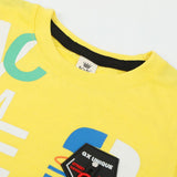 Boys Half Sleeves T-Shirt - Yellow, Boys T-Shirts, Chase Value, Chase Value