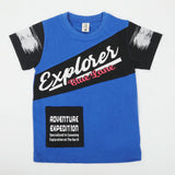 Boys Half Sleeves T-Shirt - Blue, Boys T-Shirts, Chase Value, Chase Value