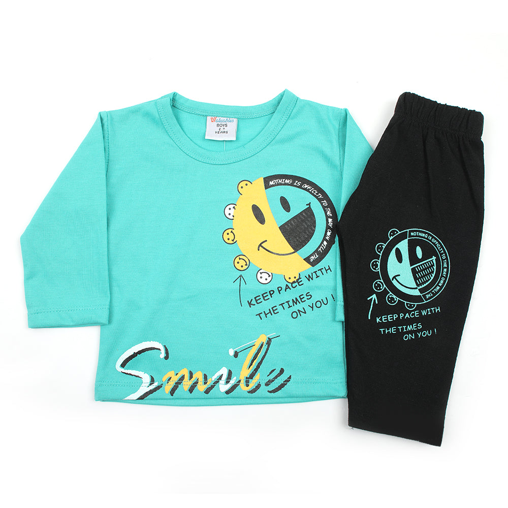 Newborn Boys Full Sleeves 2pcs Suit - Green, Newborn Boys Sets & Suits, Chase Value, Chase Value