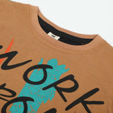 Boys Half Sleeves T-Shirt - Brown, Boys T-Shirts, Chase Value, Chase Value