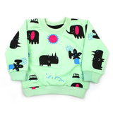 Newborn Boys Full Sleeves T-Shirt - Light Green, Newborn Boys Shirts & T-Shirts, Chase Value, Chase Value