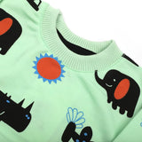 Newborn Boys Full Sleeves T-Shirt - Light Green, Newborn Boys Shirts & T-Shirts, Chase Value, Chase Value
