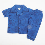 Newborn Boys Half Sleeves Night Suit - Dark Blue, Newborn Boys Sets & Suits, Chase Value, Chase Value