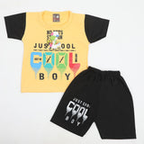 Newborn Boys Half Sleeves Suit - Yellow, Newborn Boys Sets & Suits, Chase Value, Chase Value