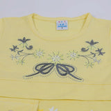 Girls Tight Half Sleeves Suit - Lemon, Girls Suits, Chase Value, Chase Value
