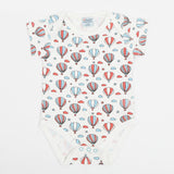 Newborn Boys Half Sleeves Body Romper - White, Newborn Boys Rompers, Chase Value, Chase Value