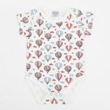 Newborn Boys Half Sleeves Body Romper - White, Newborn Boys Rompers, Chase Value, Chase Value
