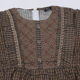 Girls Embroidered Shalwar Suit - Brown, Girls Shalwar Kameez, Chase Value, Chase Value