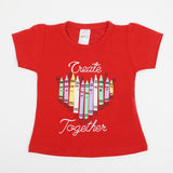 Newborn Girls T-Shirt - Red, Newborn Girls T-Shirts, Chase Value, Chase Value