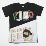 Boys Half Sleeves T-Shirt - Black, Boys T-Shirts, Chase Value, Chase Value