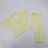 Girls Cotton Half Sleeves Suit - Lemon, Girls Suits, Chase Value, Chase Value