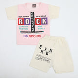 Newborn Boys Half Sleeves Suit - Pink, Newborn Boys Sets & Suits, Chase Value, Chase Value