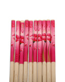 Chopsticks – 10 Pair Red Wood Printed, Cutlery Set, Chase Value, Chase Value