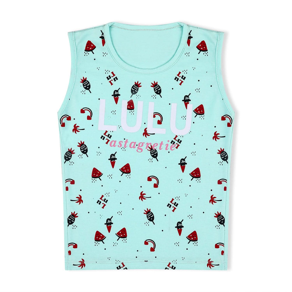 Valuable Girls Sando - Cyan, Girls T-Shirts, Chase Value, Chase Value