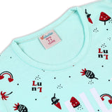 Valuable Girls Sando - Cyan, Girls T-Shirts, Chase Value, Chase Value