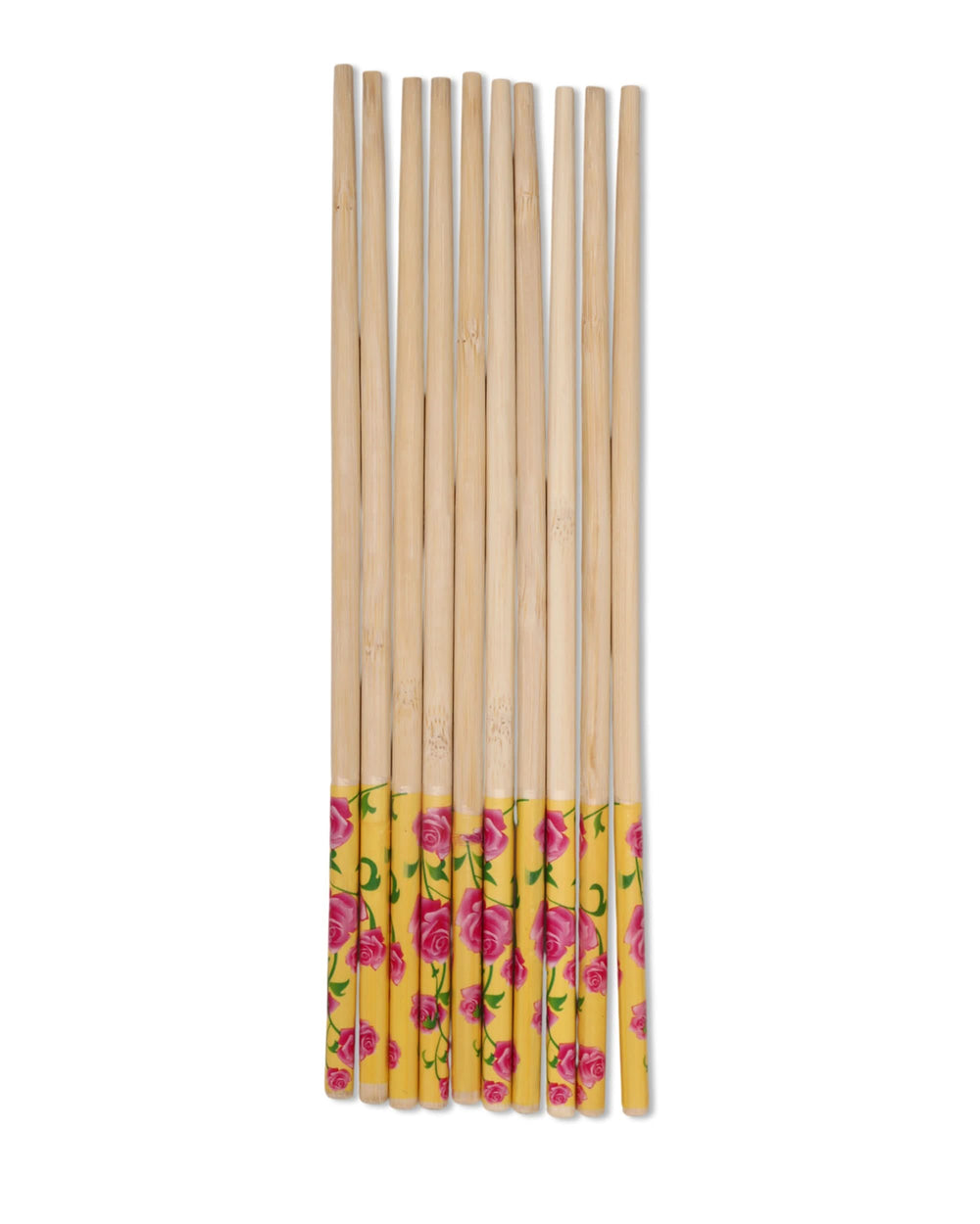 Chopsticks – 10 Pair Red Wood Printed, Cutlery Set, Chase Value, Chase Value