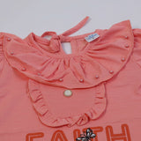 Girls Tight Half Sleeves Suit - Peach, Girls Suits, Chase Value, Chase Value