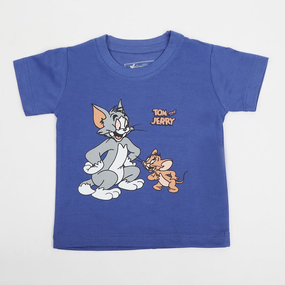 Newborn Boys Half Sleeves T-Shirt - Royal Blue, Newborn Boys Shirts & T-Shirts, Chase Value, Chase Value