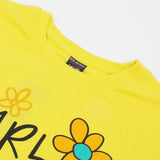 Girls Half Sleeves Tight Suit - Yellow, Girls Suits, Chase Value, Chase Value