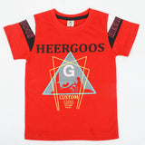 Boys Half Sleeves T-Shirt - Red, Boys T-Shirts, Chase Value, Chase Value
