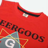Boys Half Sleeves T-Shirt - Red, Boys T-Shirts, Chase Value, Chase Value