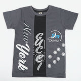Boys Half Sleeves T-Shirt - Grey, Boys T-Shirts, Chase Value, Chase Value