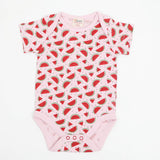 Newborn Girls Half Sleeves Body Romper - Baby Pink, Newborn Girls Rompers, Chase Value, Chase Value