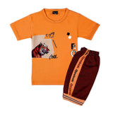 Boys Half Sleeves Suit - Orange, Boys Sets & Suits, Chase Value, Chase Value