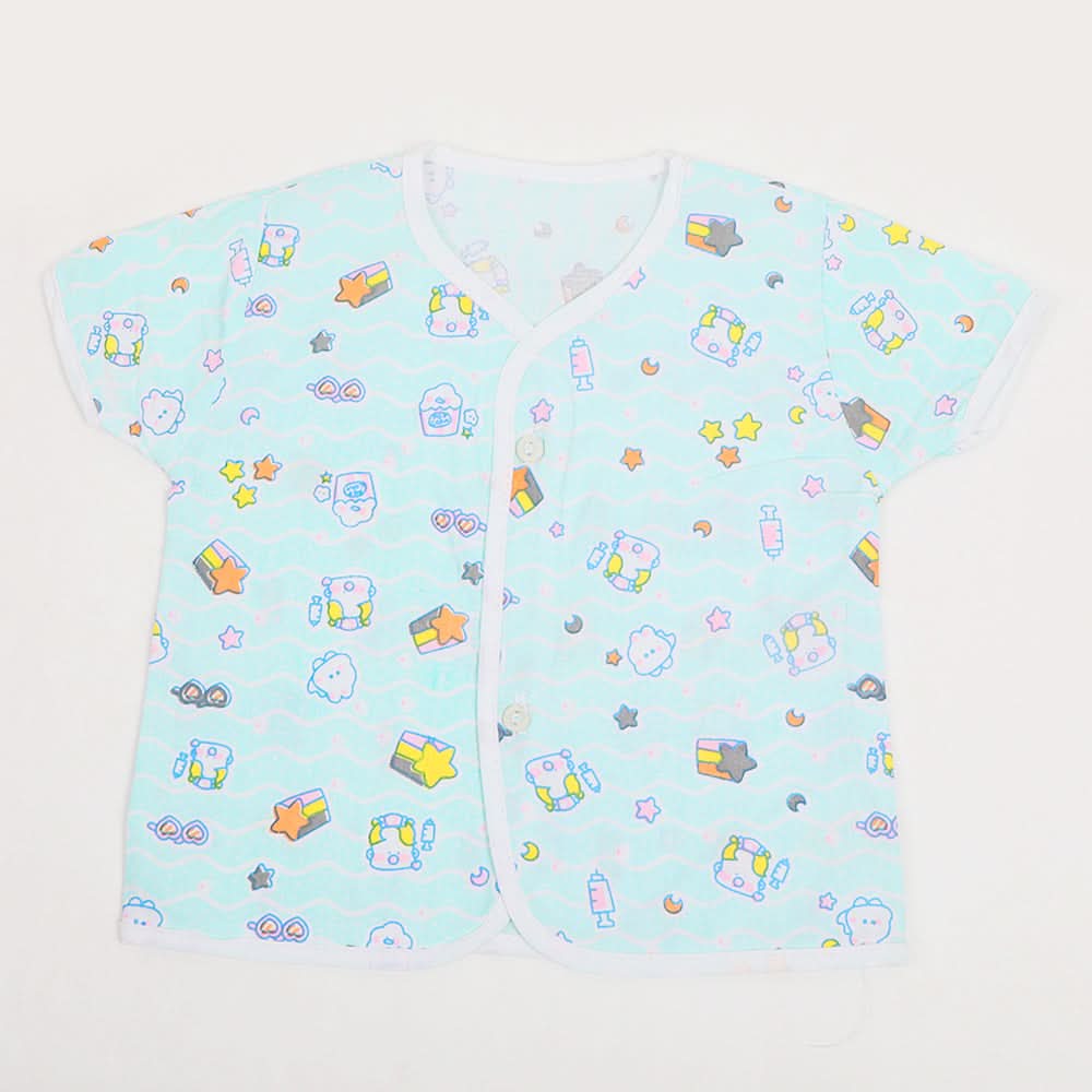 Newborn Boys Summer Vest - Cyan, Kids Other Accessories, Chase Value, Chase Value
