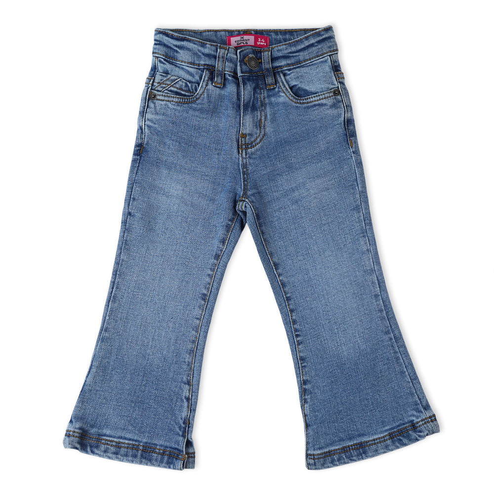 Eminent Girls Flared Denim Pant - Light Blue, Girls Pants & Capri, Eminent, Chase Value
